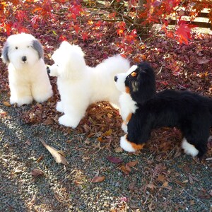 Samoyed puppy rocking toy. Fluffy sheepskin Samoyed puppy. Husky puppy. Eskimo Dog. .Spitz Puppy image 8