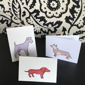 HUNDFLÅCK. Handgjorda, unika kort i olika storlekar med kuvert, använd individuellt eller visa upp i grupp. bild 5
