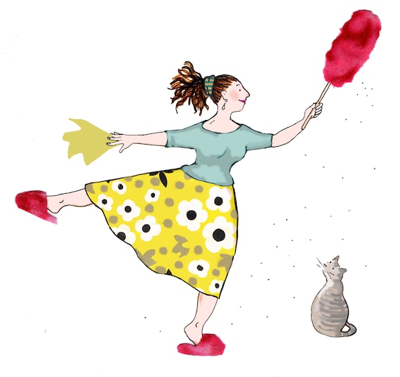 DUSTING DIVA Have Fun When You're Doing Your Housework Etsy