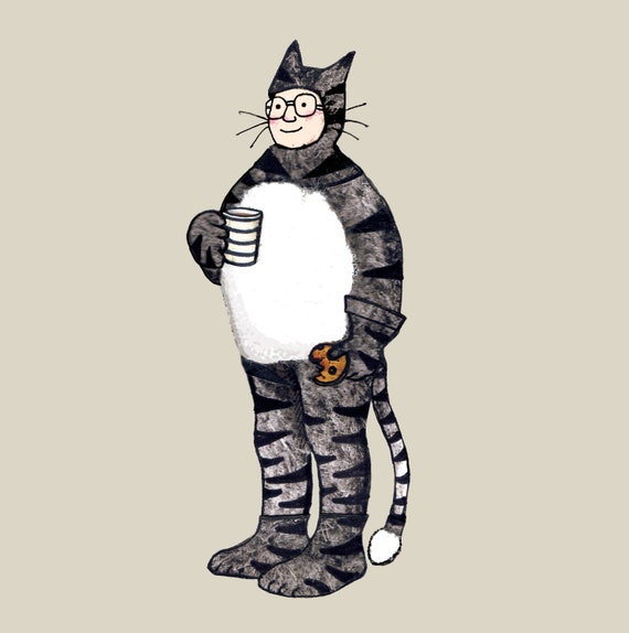 CAT MAN : One of My Favourites.....a Beautifully Simple Card - Etsy CAT MAN : One of My Favourites.....a Beautifully Simple Card - Etsy