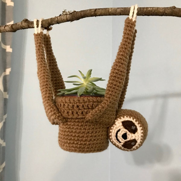 Crochet Plant Sloth - Etsy