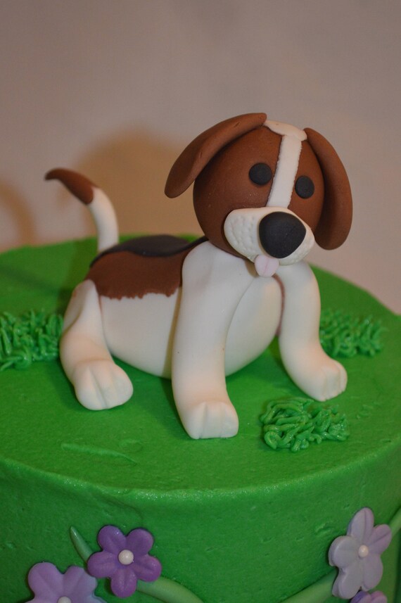 Gâteau de fondant chien chien de fondant beagle de fondant Etsy