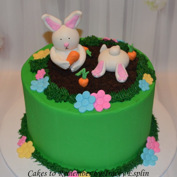 Fondant Easter Bunny Cake Decorating Set Fondant Bunny