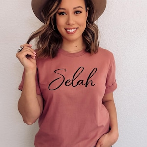 SCWJ Original Design| Selah Tee Shirt | Faith Apparel Gift| Christian Gift for Her