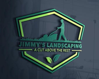 Landscaping Business Logo Design | Logo for Lawn Care Company | Lawn Maintenance Logo Design | Yard Care Logo | Landscape Logo Personalized