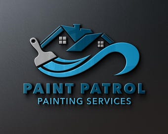 Painting Company Logo Design | Painting Services Logo | Painting Logo | Painter Logo | Home Remodeling Logo | Handyman Logo | Paint Logo