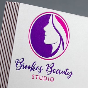 Logo Ontwerp Kapsalon | Gepersonaliseerd Schoonheidsmerk | Stylist Branding | Studio | Salon Bedrijf | Make-up Artiest