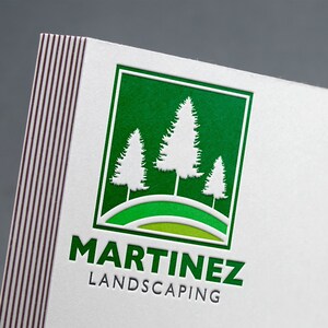 Design del logo per paesaggistica | Azienda paesaggistica | Servizi alberi | Azienda di prati verdi | Marketing per paesaggisti | Cura del g