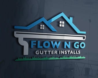 Logo Design for Gutter Business | Gutter and Siding Business Logo | Gutter Install Services Logo | Gutter Cleaning Logo | Siding Business