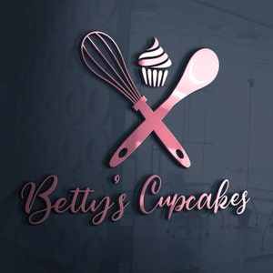 Bakery Business Logo | Cupcake Business Logo | Cupcake Design | Baker Logo | Bakery Shop Logo | Pastry Chef Logo | Homemade Cupcake Logo