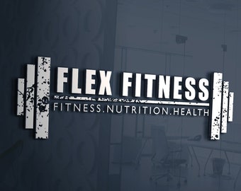 Fitness Trainer Logo Design | Gym Logo Design | Barbell Logo Design | Fitness Center Logo | Personal Training Logo Design | Fitness Logo