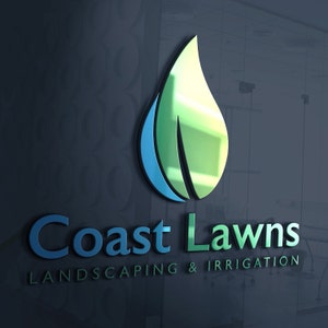 Irrigation Logo | Landscape Logo | Lawn Care Logo | Lawn Service Logo | Water Logo | Leaf Logo | Custom Logo | Logo Design | Lawn Service