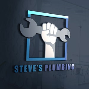 Plumbing Services Logo Design | Plumber Logo | Plumber Marketing | Plumbing Tools | Handyman Logo | Plumber Design | Wrench Logo | Home Logo