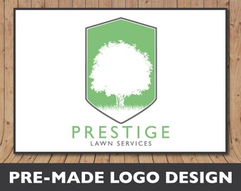 professional landscaping logo design lawn care business logo etsy