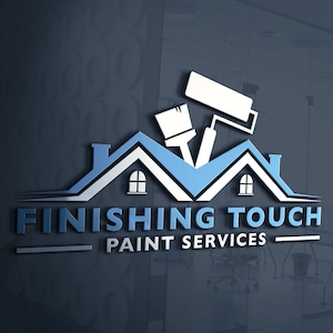 Design de logotipo de empresa de pintura | Logotipo da empresa de pintura | Design de pincel | Design de rolo de pintura | Logotipo dos serviços de pintura | Logotipo da construção