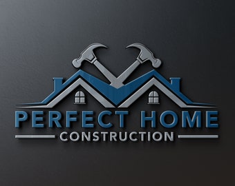 Construction Logo Design | Roofing Business Logo | Handyman Services | Architect Logo | Hammer Design | Home Repair | Home Remodeling Logo