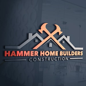 Logo Design | Roofing Logo Design | Construction Logo | Home Renovation Logo | Hammer Logo | Handy Man Services Logo | Home Remodeling Logo