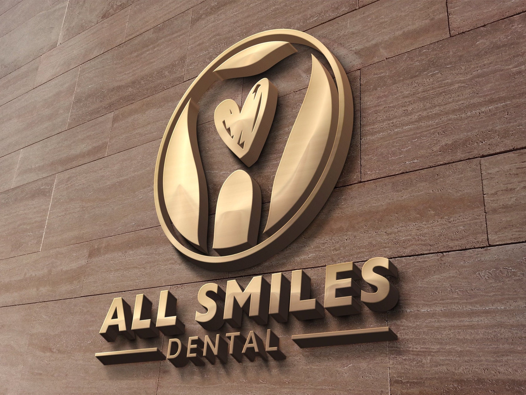 Dental Office Logo Design Smile Logo Heart Logo Tooth - Etsy Denmark