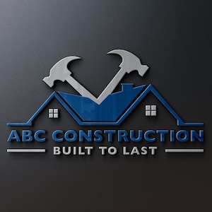 Construction Logo Design | Construction Business Logo | Home Remodeling Logo Design | Home Repair Service Logo | Handyman Logo | Hammer Logo