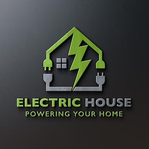 Electric Business Logo | Electrical Company Logo | Electrician Logo Design | Handyman Logo Design | Home Repair Logo | Electric Logo Design