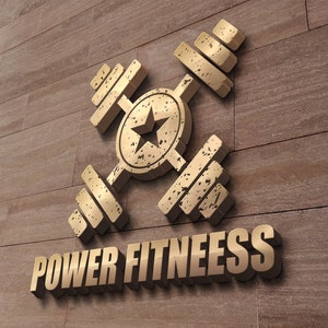 Weight Room Logo | Gym Logo | Fitness Center Logo | Cross Fit Logo | Power Lifting Logo | Personal Trainer Logo Branding | Customizable Logo