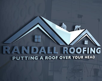 Roofing Company Logo | Construction Logo | Home Renovation Logo | Roofing Services Logo | HandyMan Logo | Home Repair | Roof Repair Logo