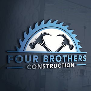 Construction Logo | Hammer Logo Design | Roofing Business Logo | Handyman Services Logo | Carpentry Logo | Roofer Logo | Home Repair Logo