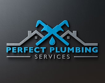 Plumbing Logo | Plumbing Service Logo | Plumbing Company Logo | Home Repair Logo | Water Drop Logo | Wrench Logo | Plumber | Handy Man Logo
