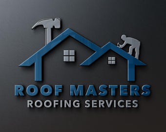 Roofing Company Logo | Roofing Business Logo | Builder Logo | Home Repair Logo | Roofing Logo | Contractor Logo | Construction Logo Design