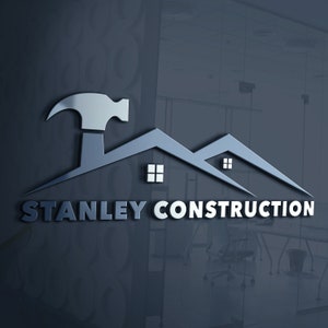 Construction Business Logo | Home Repair Logo | Roofer | Siding Business Logo| Home Remodeling Logo | Hammer Logo | HandyMan Services Logo