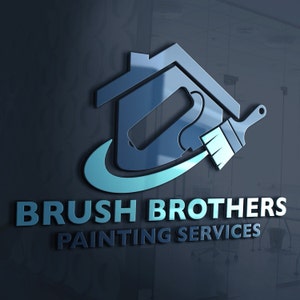 Painting Company Logo | Painting Services Logo | Handyman Services | Painting Logo | Painter Logo | Home Remodeling Logo | House Logo Design