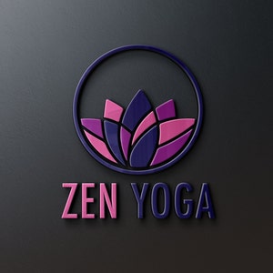 Yoga Logo | Yoga Studio Logo | Meditation Logo | Plant Design | Yoga Class Logo | Yoga Instructor Logo Design | Zen Logo | Lotus Flower Logo