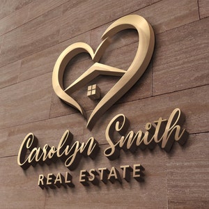 Logotipo de decoración del hogar / Logotipo del corazón / Diseño del corazón / Diseño del logotipo / Decoración del hogar / Diseño de interiores / Decoraciones para el hogar / Estilo del hogar / Marketing