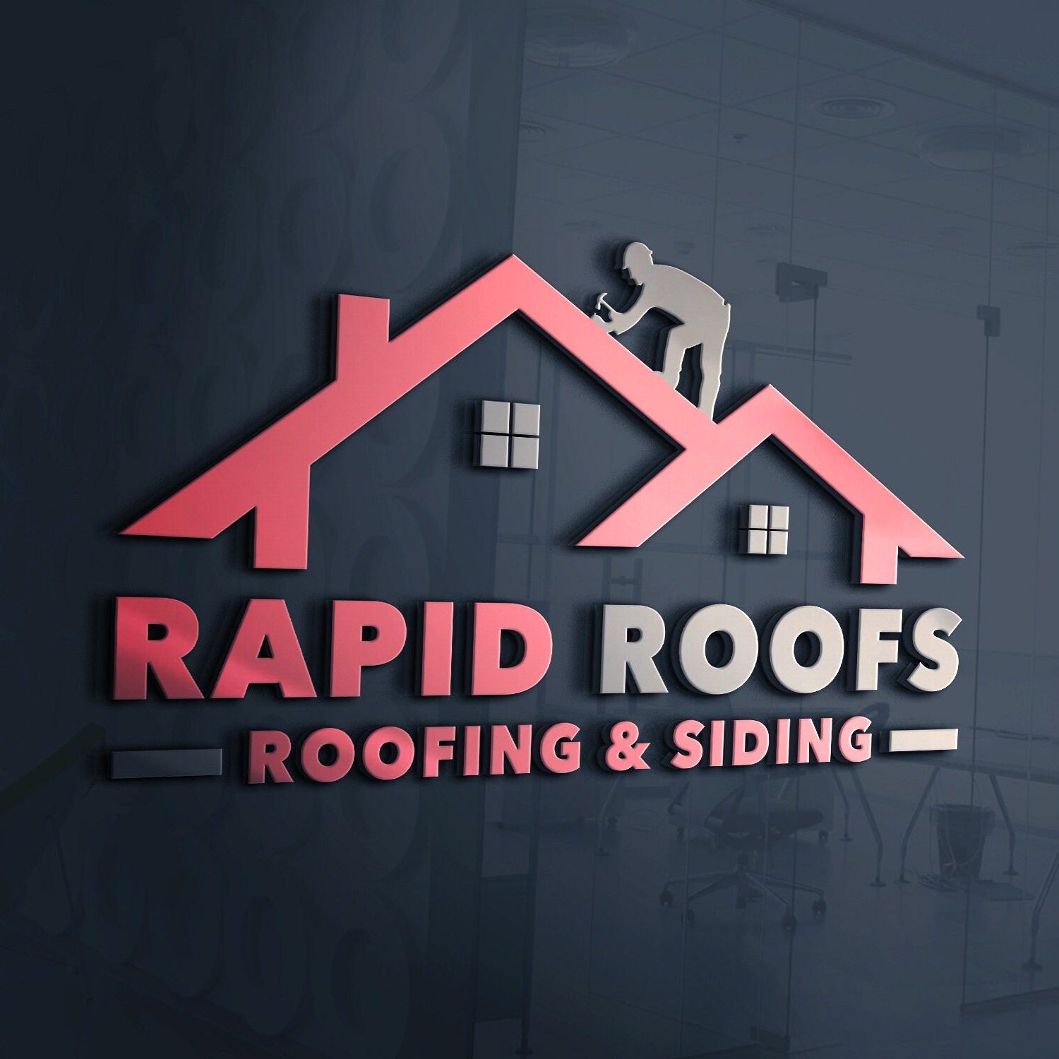 Construction Logo Design | Roofing Logo | Roofing Services | Roofing & Siding Business Logo | Construction Logo | Roofing Services Logo