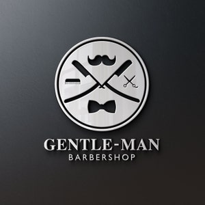 Professional Barber Logo Parlor Shop Logo Men's Hair - Etsy