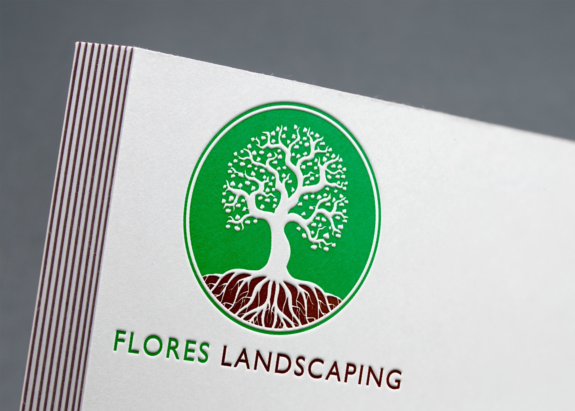 Baum Logo Landschaftsbau Logo Landschaft Logo Rasen Pflege Logo