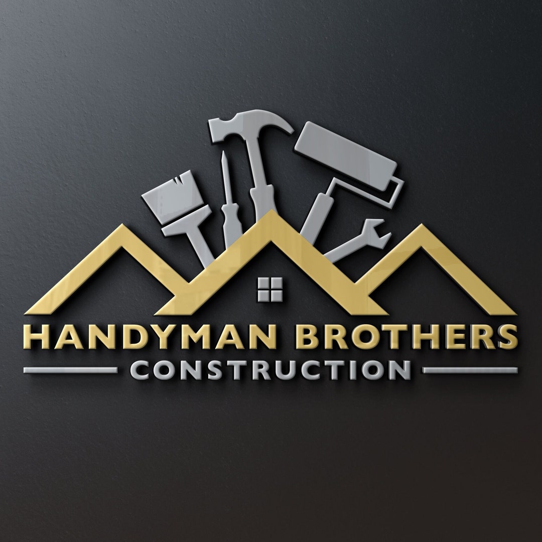 Construction Logo Construction Tools Roofing Business Handyman Services