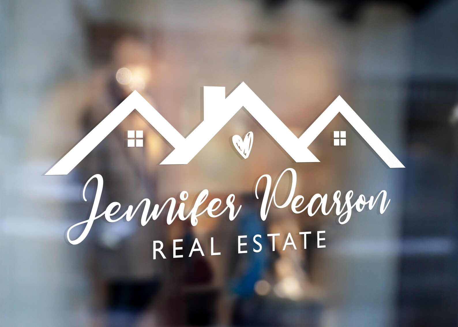 Real Estate Logo Heart Logo Heart Design House Logo Etsy