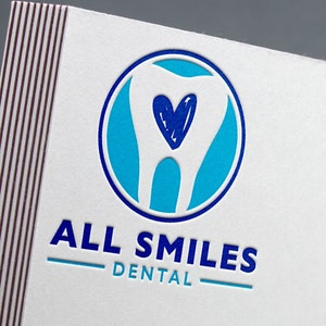 Logo Design | Dentist Logo | Dental Logo | Tooth Design | Teeth | Oral Health Care | Dentist Personal Logo | Dentist Marketing | Heart Logo