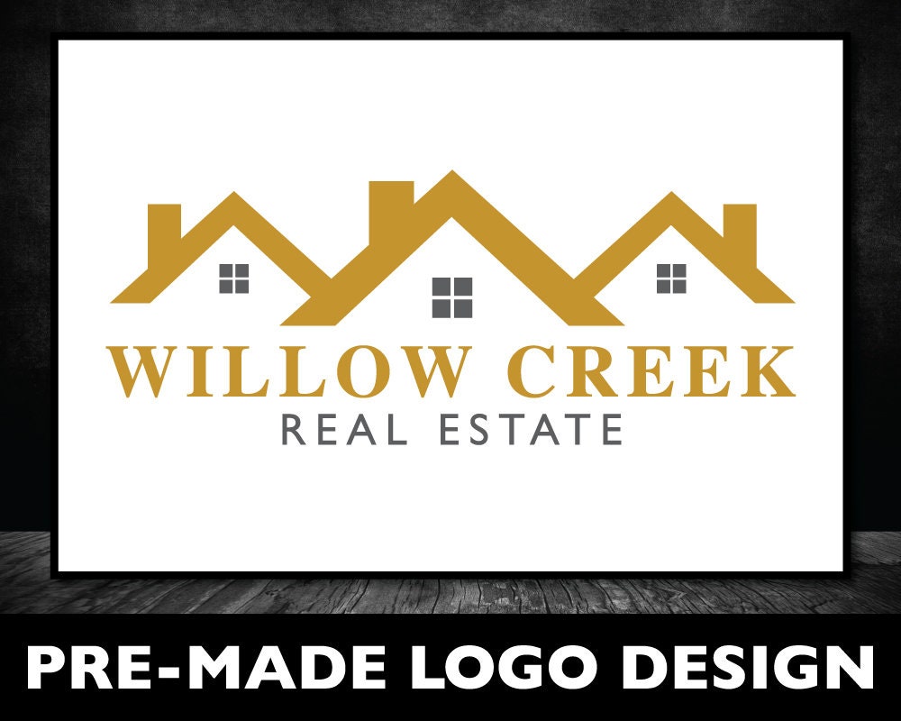 Real Estate Logo Design House Logo Design Residential Logo | Etsy