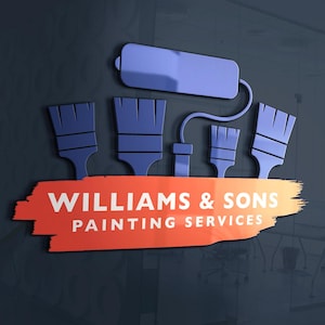 Painting Business Logo | Painting Logo Design | Paint Services Logo | Handyman Logo Design | Home Repair Logo | Home Remodeling Logo | Paint