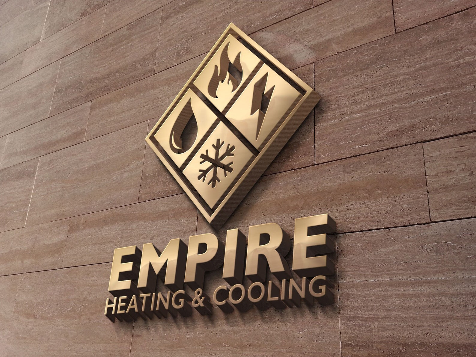 Logo Design Heating & Cooling Air Conditioning Business - Etsy