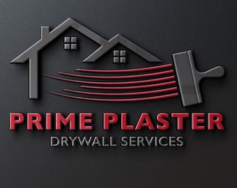 Drywall Business Logo Design | Drywall Company Logo Design | PatchWork Logo | Home Remodeling Logo | Home Repair Logo | Plaster Logo Design