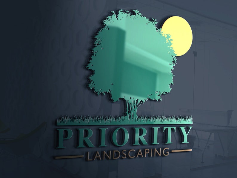 Landscaping Logo Lawn Care Logo Design Lawn Service Logo | Etsy