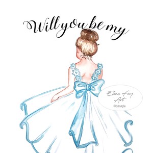 Printable Card Flower Girl Wedding Printable Instant - Etsy