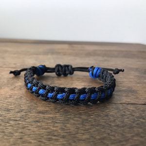 Thin Blue Line 95 Cord Bracelet!