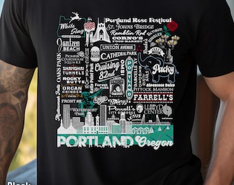Portland Oregon Nostalgia T-shirt: vier de liefde voor Portland, OR en herinneringen aan je kindertijd en vintage Portland!