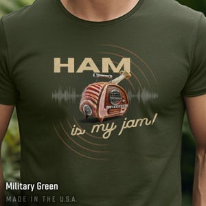 Express Delivery! Ham is My Jam t-shirt, Funny Ham Radio Tee, ham radio gift, military hobby tee, Ham radio joke, Radio shaped like a ham