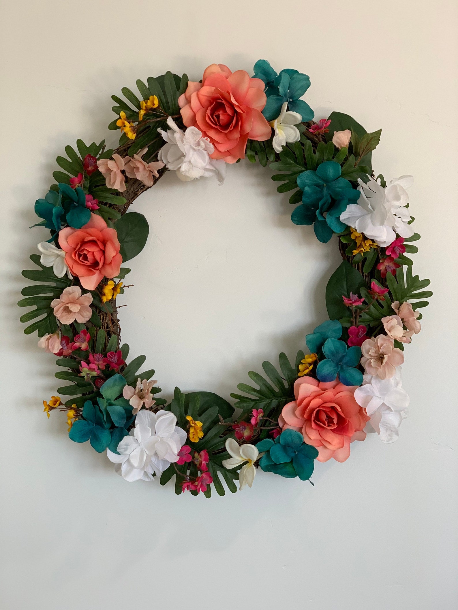 18 Tropical Oasis Wreath Etsy