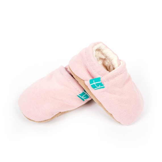 blush pink slippers